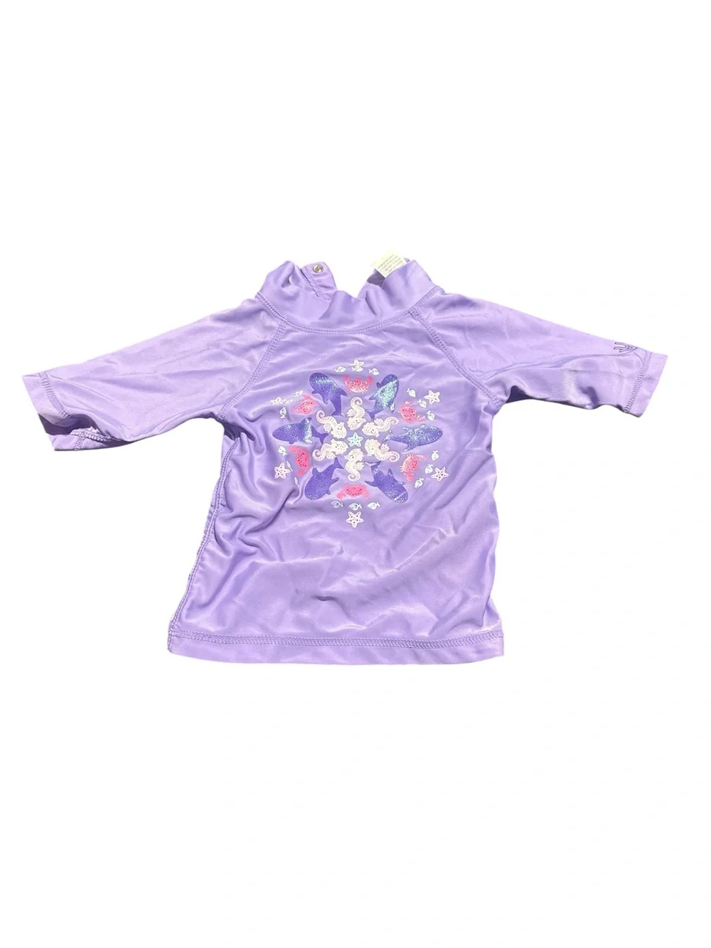 Girls Swimsuit Bundle with Purple Rash Guard 12-18m
